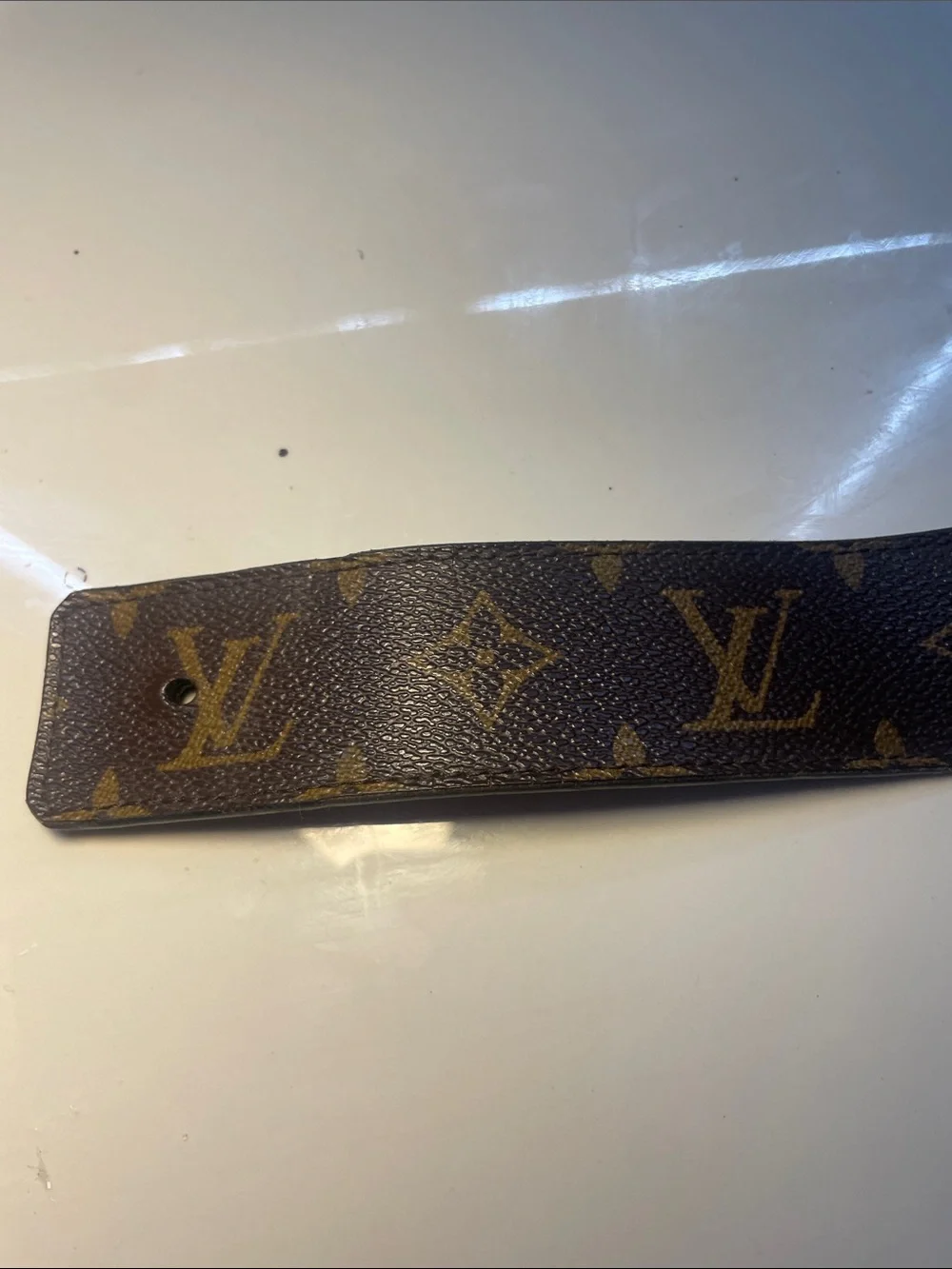 Louis Vuitton Monogram Wall Strap in Black and Brown leather men’s